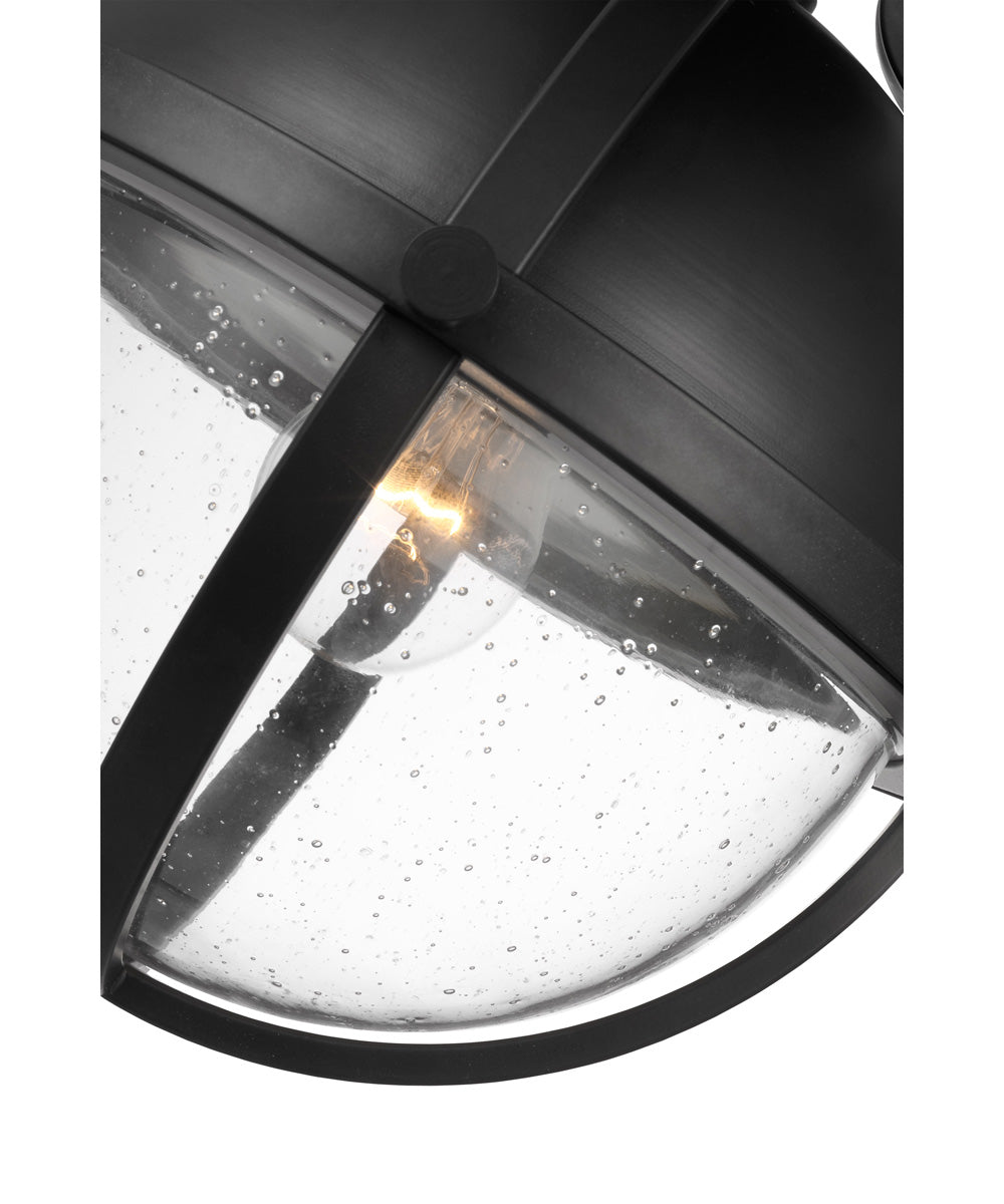 Lincoln 1-Light Close-to-Ceiling Matte Black