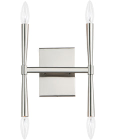 Rome 4-Light Wall Sconce Satin Nickel