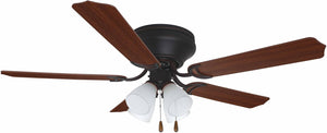 52"W Brilliante 4-Light Ceiling Fan Oil Rubbed Bronze
