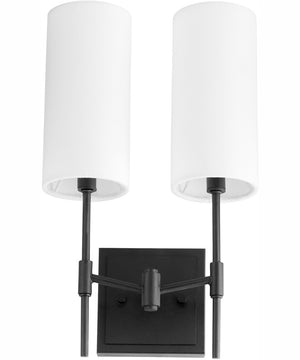 Hamilton 2-light Wall Mount Light Fixture Matte Black