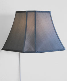 16"W Floating Shade Plug-In Wall Light Gray