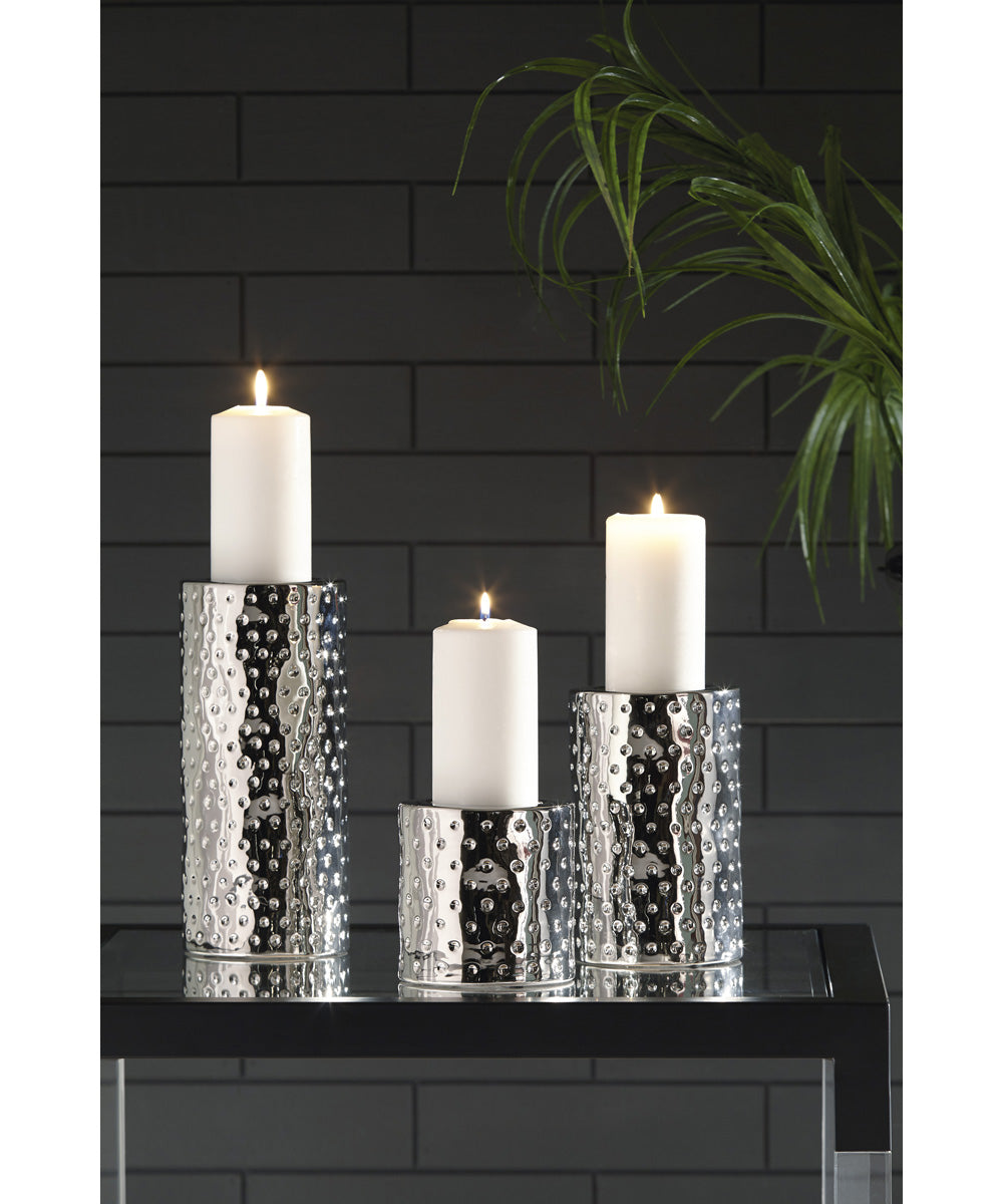 Marisa Candle Holder Set (3/CN) Silver