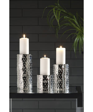 Marisa Candle Holder Set (3/CN) Silver