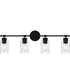 Caputo Extra Large 4-light Bath Light Matte Black