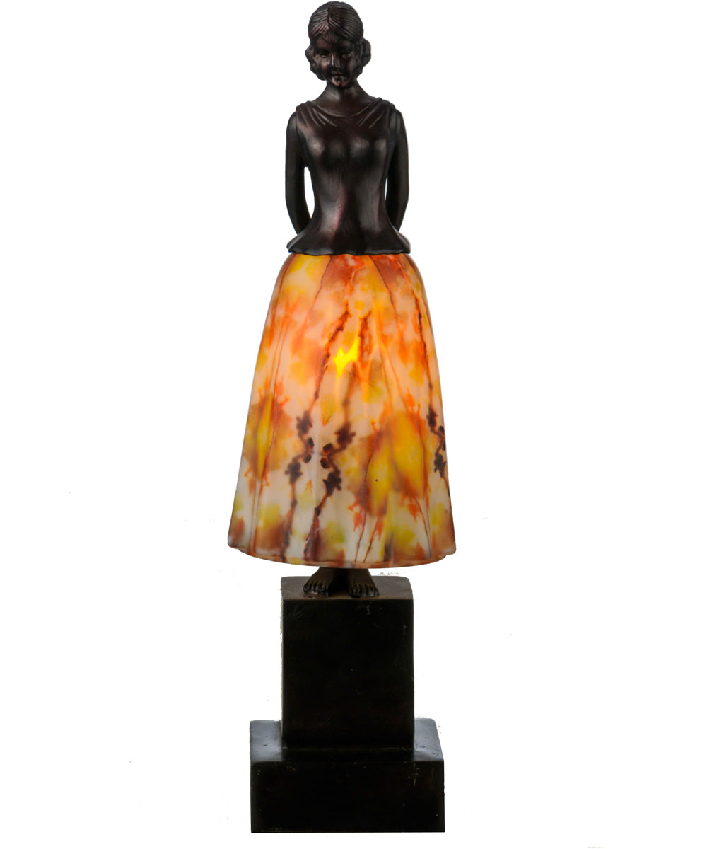 16"H Silhouette Jayne Swayne Accent Lamp