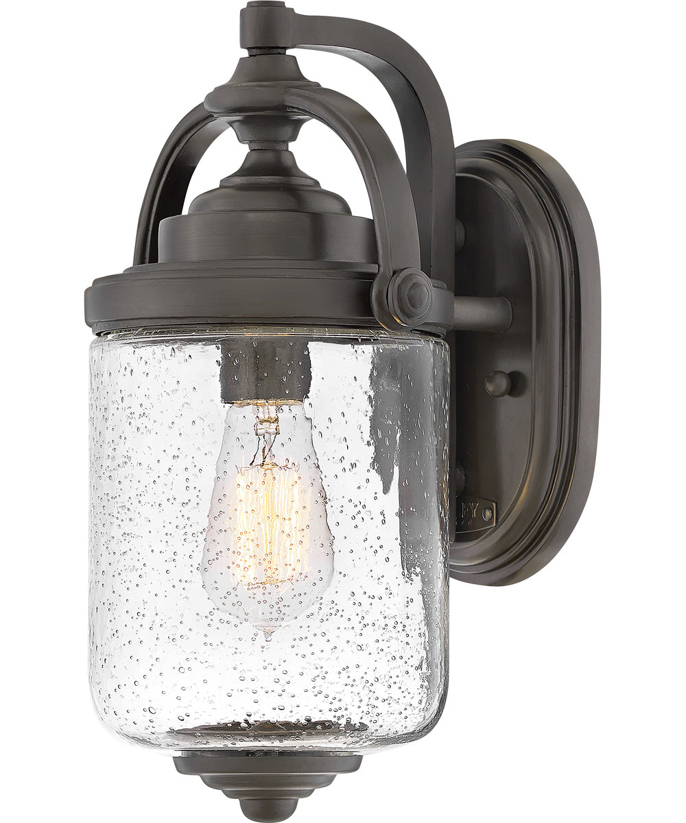 Willoughby Coastal Elements  1-Light Small Outdoor Wall Mount Lantern in Oil Rubbed Bronze