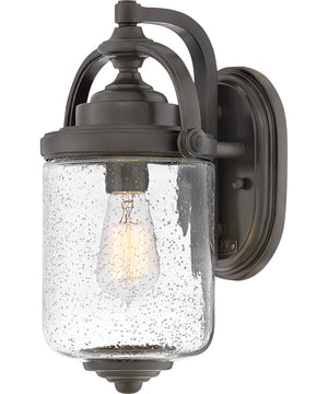 Willoughby Coastal Elements  1-Light Small Outdoor Wall Mount Lantern in Oil Rubbed Bronze