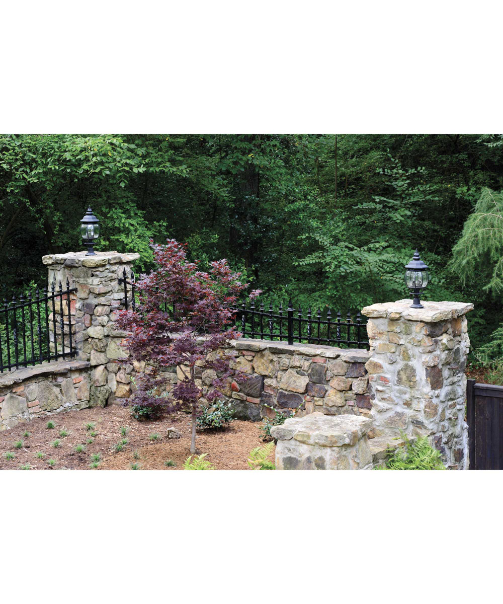 Pedestal Mount for Outdoor Lanterns Textured Black