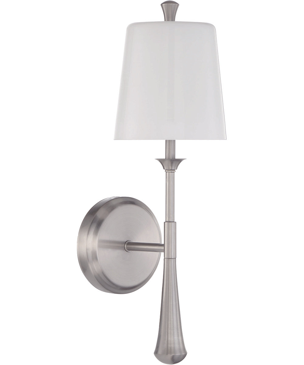 Palmer 1-Light Wall Sconce Brushed Polished Nickel