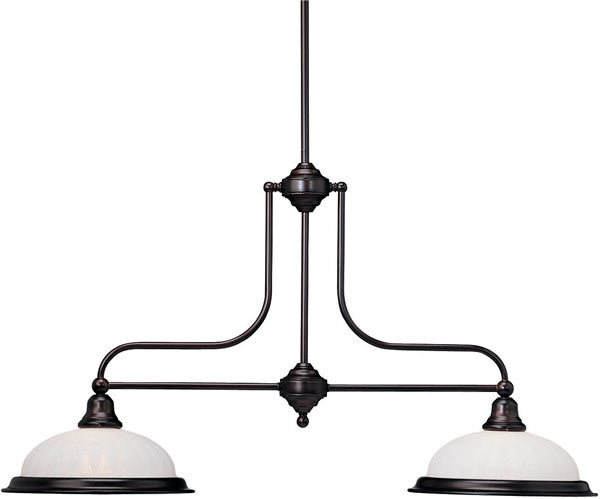 36"w Richland 2-Light Pendant Royal Bronze