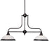 36"w Richland 2-Light Pendant Royal Bronze