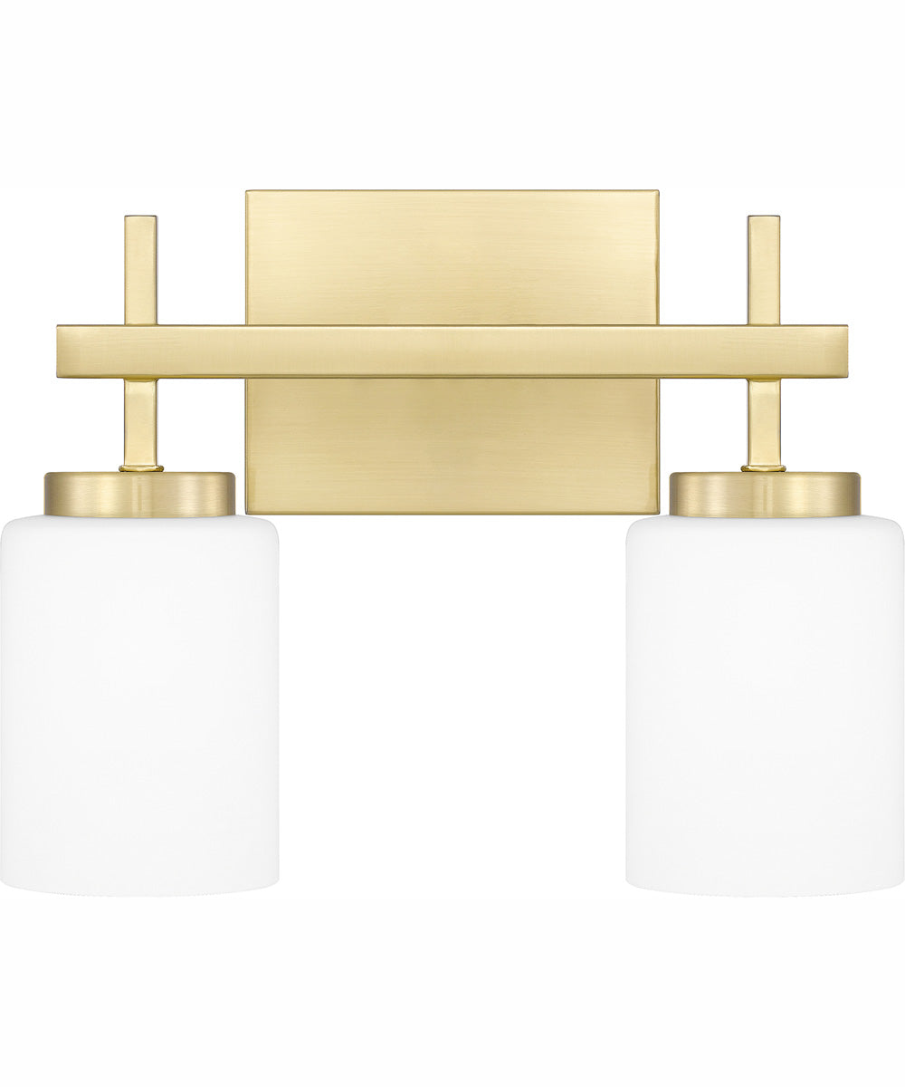 Wilburn Medium 2-light Bath Light Satin Brass
