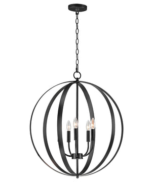 Provident 5-Light Chandelier Black