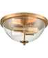 Flush Mount Satin Gold for the Astoria Collection
