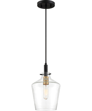 June Small 1-light Mini Pendant Earth Black