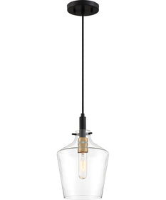 June Small 1-light Mini Pendant Earth Black