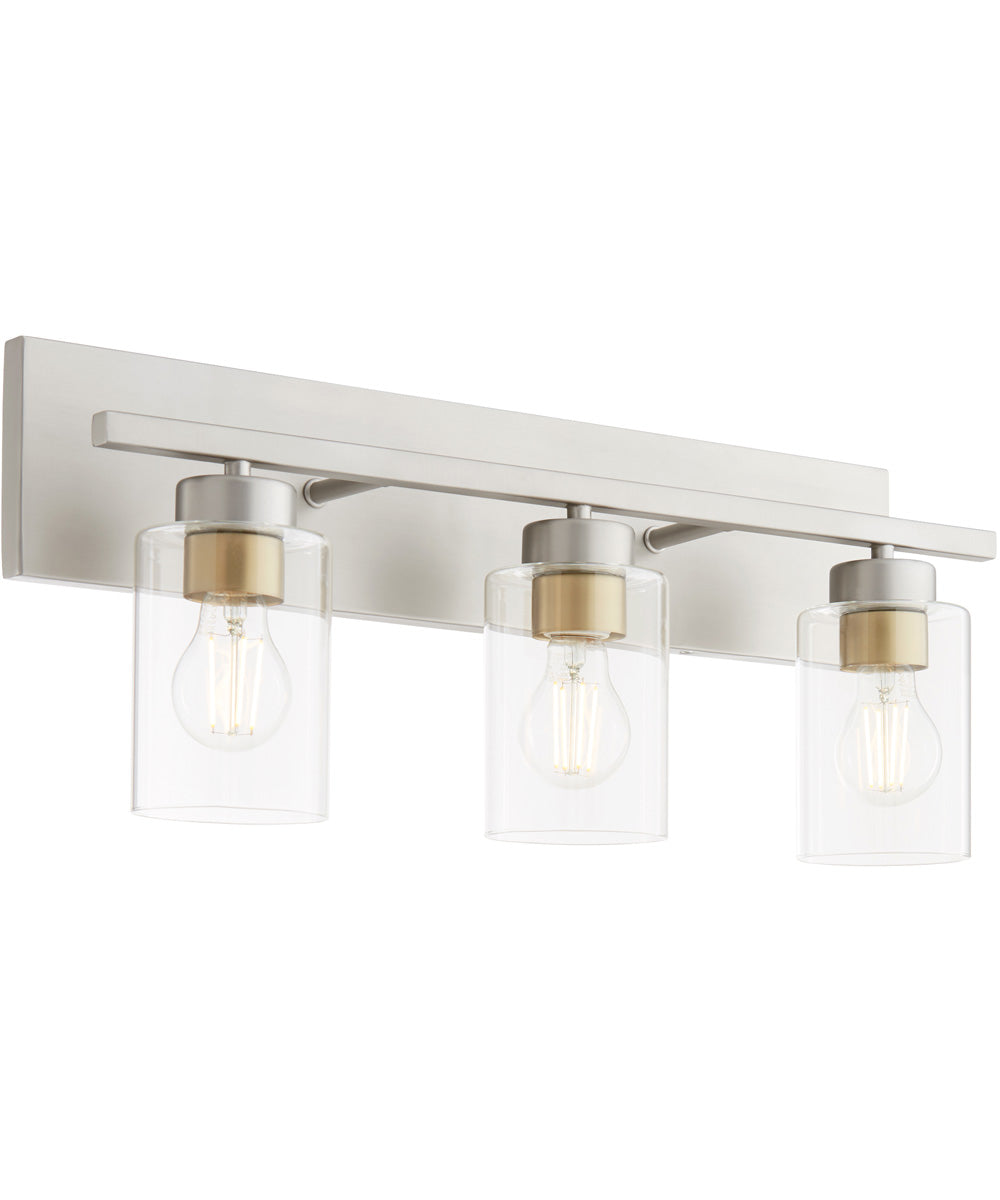 Carter 3-light Bath Vanity Light Satin Nickel