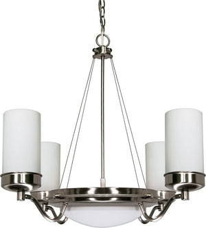 29"W Polaris 6-Light Chandelier Brushed Nickel