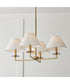 Gilda 4-Light Chandelier Aged Brass