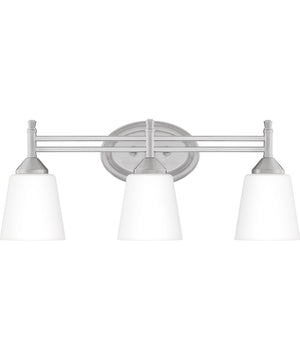 Billingsley Large 3-light Bath Light Brushed Nickel