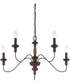 Holbrook 5-light Chandelier Tuscan Brown
