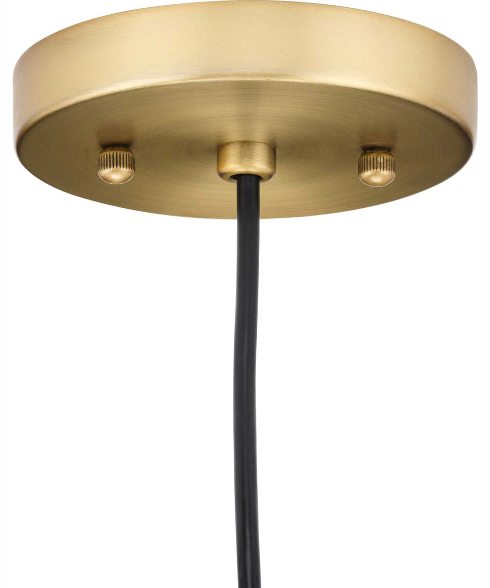 Hinton 1-Light Modern Farmhouse Pendant Vintage Brass