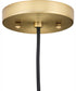 Hinton 1-Light Modern Farmhouse Pendant Vintage Brass
