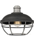 Sandpiper 1-light Semi Flush Mount Antique Polished Nickel