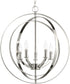 Equinox 5-Light Pendant Polished Nickel