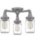 Squire 3-light Semi Flush Mount Galvanized