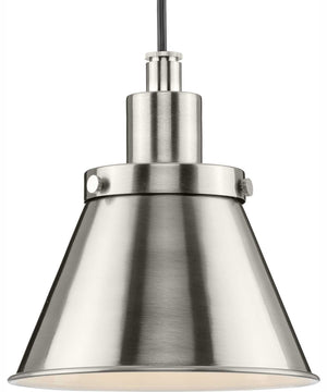 Hinton 1-Light Modern Farmhouse Pendant Brushed Nickel