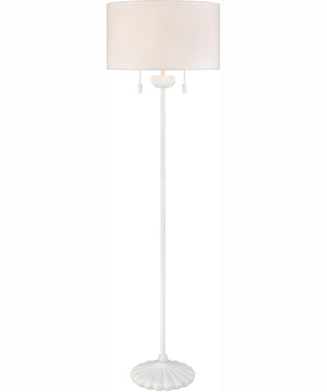 Liliaceae 63'' High 2-Light Floor Lamp - White