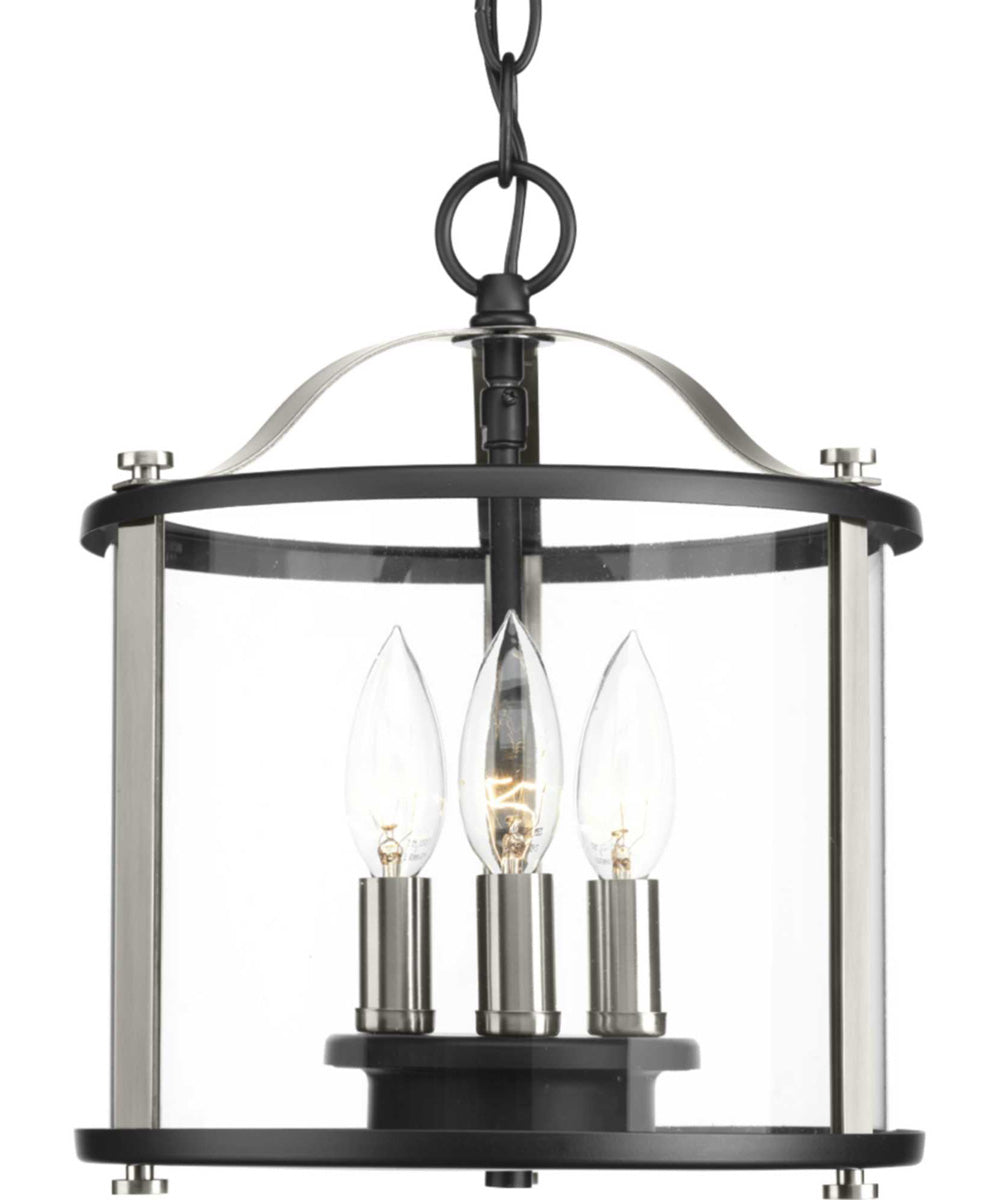 Squire 3-Light Semi-Flush Convertible Matte Black