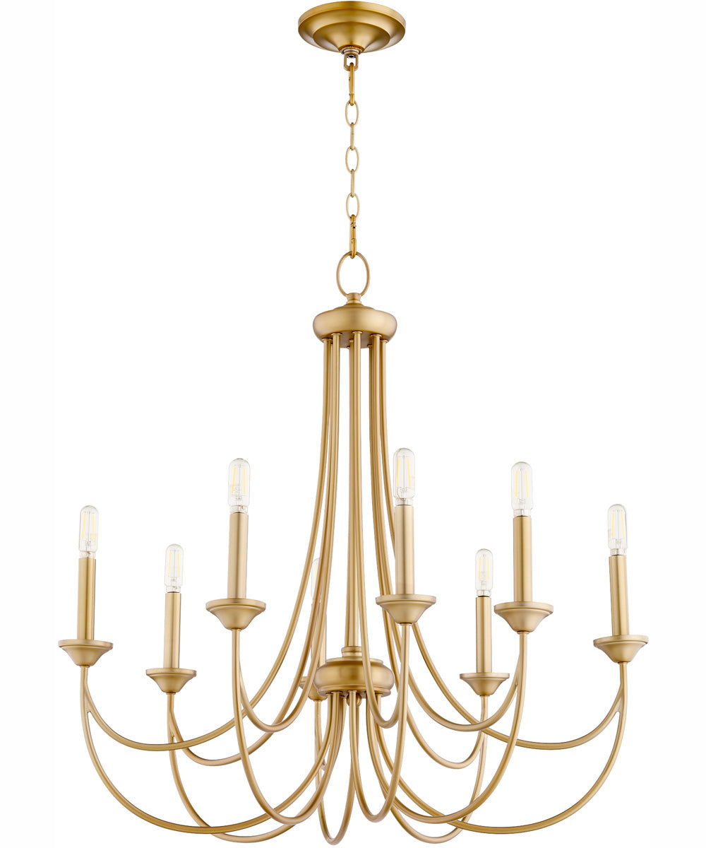 Brooks 8-light Chandelier Aged Brass