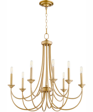 Brooks 8-light Chandelier Aged Brass