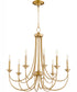 Brooks 8-light Chandelier Aged Brass