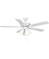 AirPro 52 in. 5-Blade Energy Star Rated Ceiling Fan with Light White