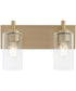 Fallstaff 2-light Bath Vanity Light Aged Brass