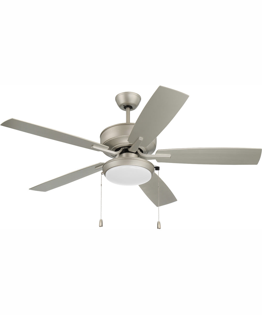 52" Outdoor Pro Plus 119 Pan Light Kit 1-Light Indoor/Outdoor Ceiling Fan Painted Nickel