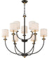 Audley 9-light Chandelier Old Bronze