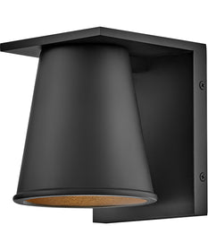 Hans Coastal Elements  1-Light Extra Small Wall Mount Lantern in Black