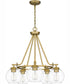 Celadon 5-light Chandelier Aged Brass