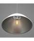 Tre 1-Light Metal Shade Coastal Pendant Light White
