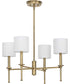 Elara 4-Light New Traditional  Chandelier Light Vintage Brass