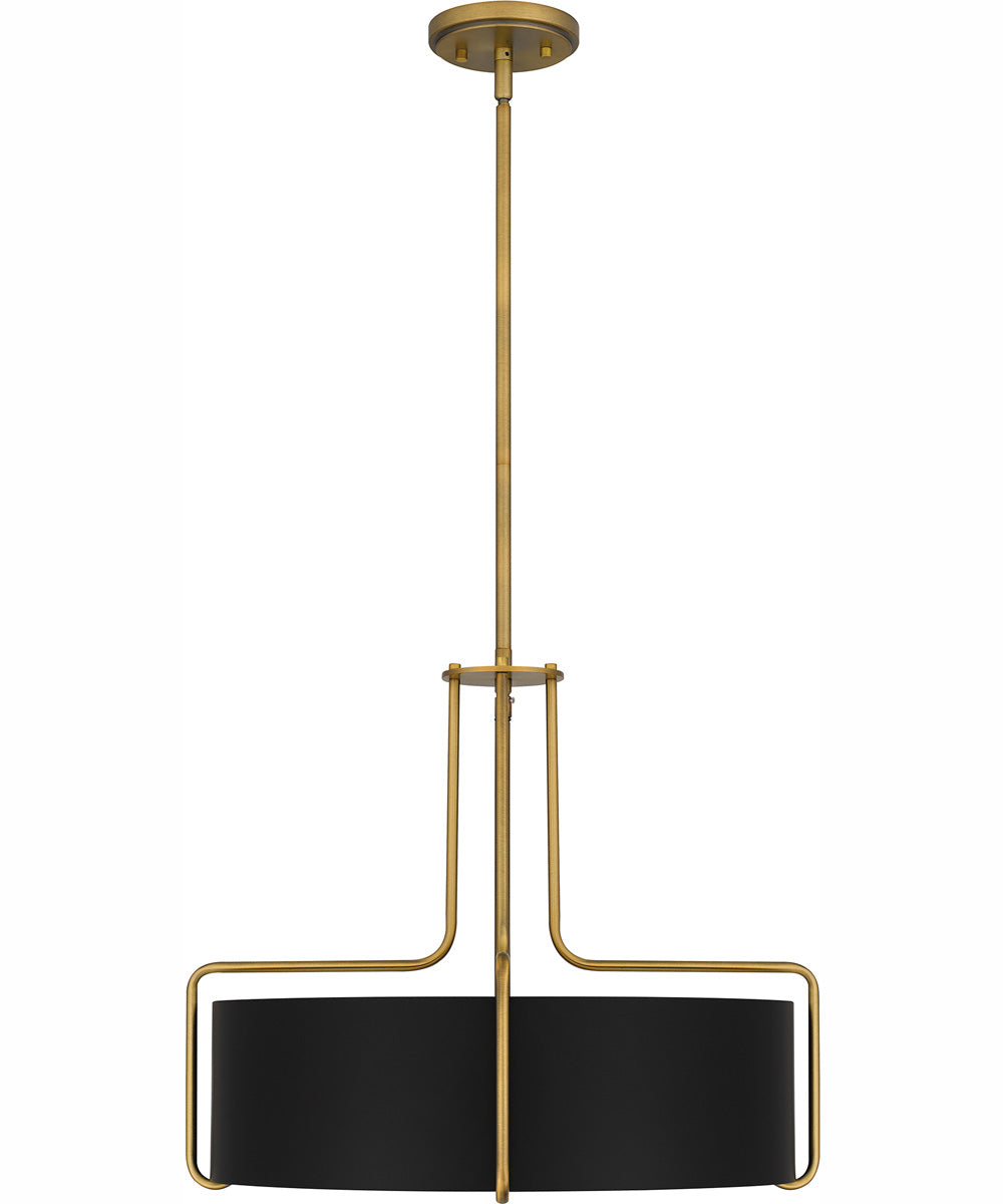 Quoizel Pendant 4-light Pendant Aged Brass