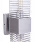 Ridge 2-Light Wall Sconce Satin Aluminum