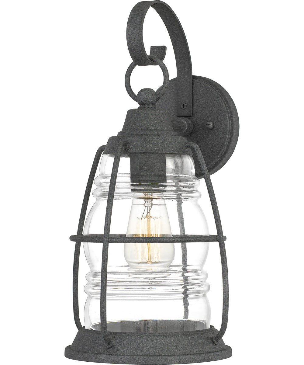 Admiral Medium 1-light Outdoor Wall Light  Coastal Armour Aluminum Mottled Black