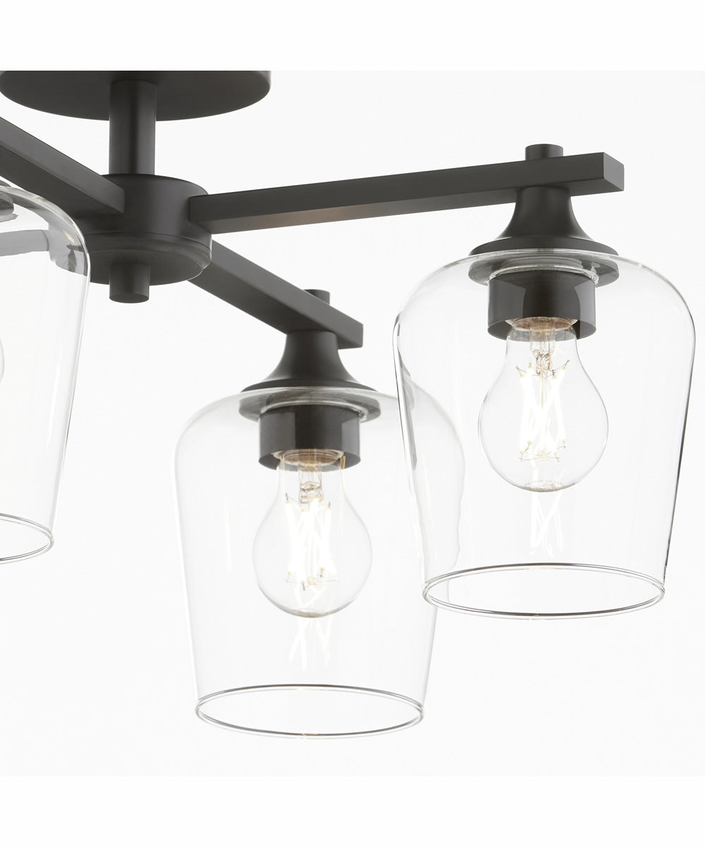 Veno 4-light Ceiling Flush Mount Matte Black