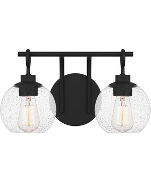 Winston Medium 2-light Bath Light Matte Black
