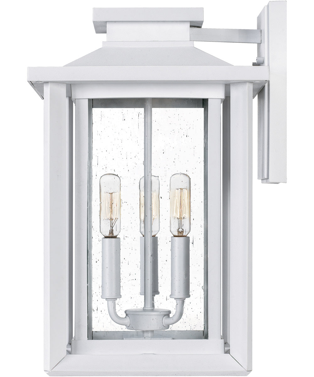 Wakefield Large 3-light Outdoor Wall Light White Lustre
